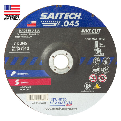 22088 | United Abrasives Saitech High Performance Cutting Wheel