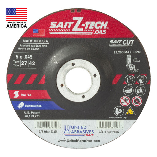 23335 | United Abrasives Z-Tech High Performance Cutting Wheel