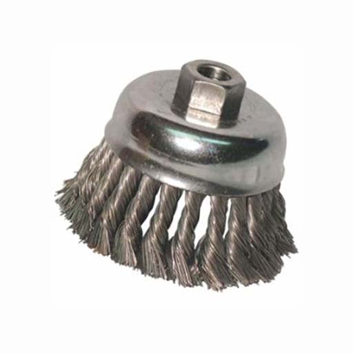 Value Collection - Cup Brush: 3″ Dia, 0.02″ Wire Dia, Brass