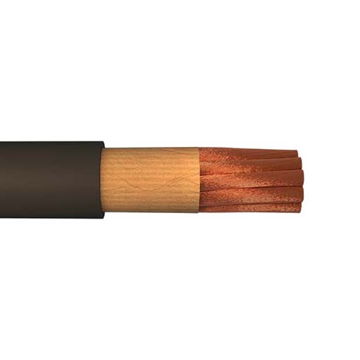 FP1009 | Flex-A-Prene Weld Cable - 4 AWG - 250 ft - Black | Linde