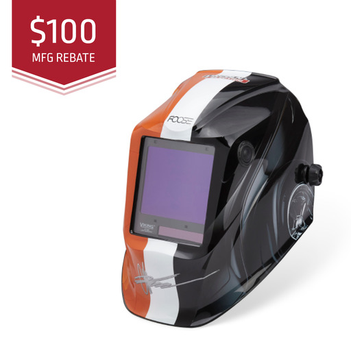ラッカゴスペル Lincoln VIKING 3350 ADV Code Red Welding Helmet - K4034-5