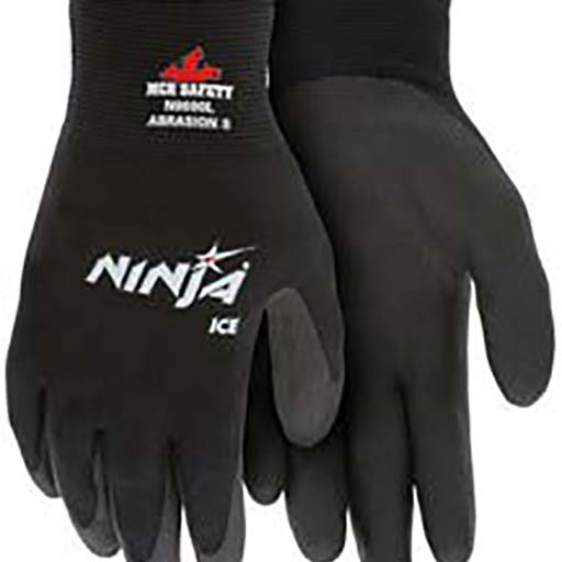 MCR Safety Ninja N9690FCO/N9690FC Fully Coated HPT Ice Insulated ANSI Cut  Level A3 Gloves