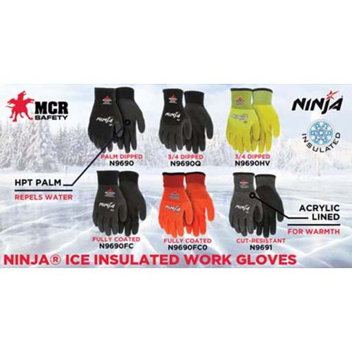 MCR Safety N9690 Ninja Ice Gloves N9690XXL in Black