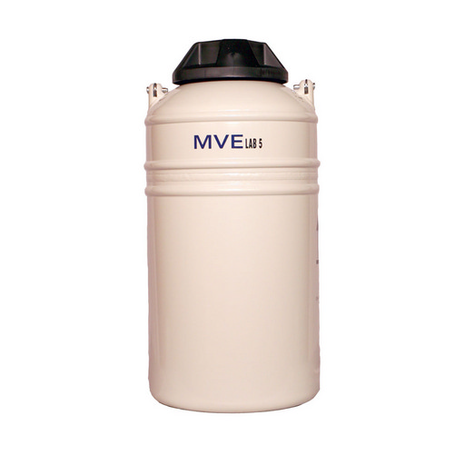 MVE LAB 5 cryogenic dewar. 5 liter LN2 capacity, Static Evaporation