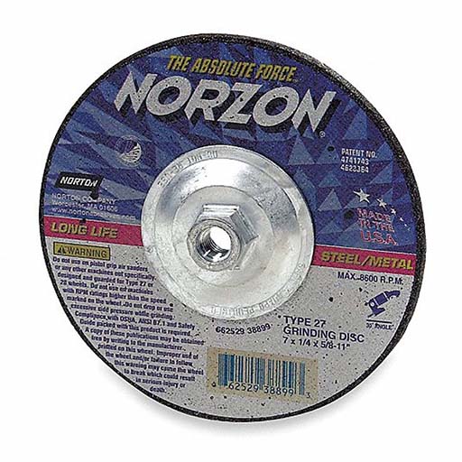 66252843323 | Norton - Norzon Plus Grinding Wheel - 1/8 in - 5/8
