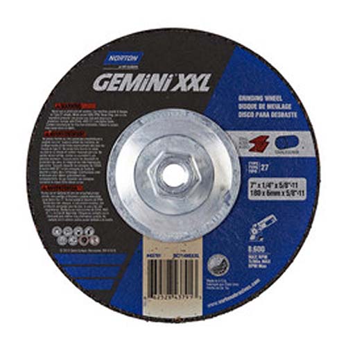 66252843791 | Norton - Gemini XXL Depressed Center Wheel - 7