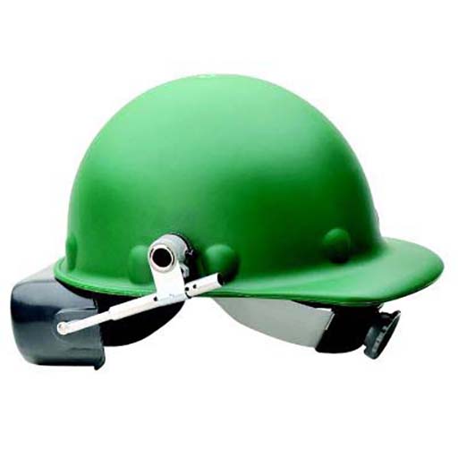 thumbnail image 2 of Fibre-Metal Super Eight Fiber Glass Hard Hat With Ratchet Suspension – Green, Full Brim 2 of 14