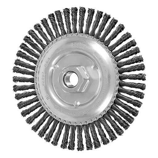 82487 | PFERD Knot Wire Wheel Brush - 6 in - 1-1/8 in