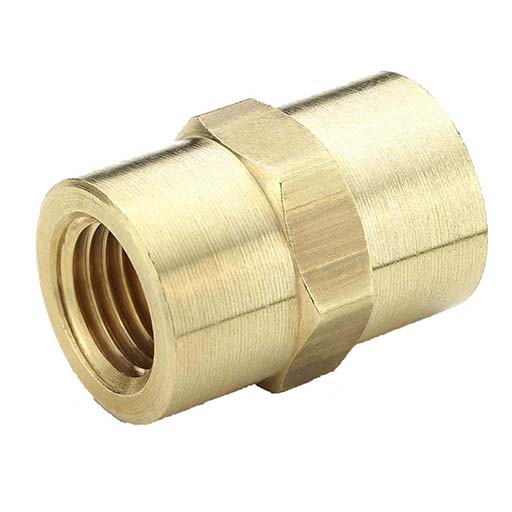 2 Brass Pipe Coupling