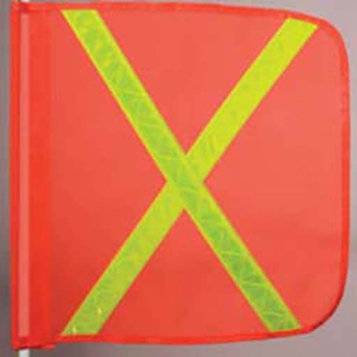FLAG16-O-XY | SafetyWhips FLAG16-O-XY Safety Flag - 16 in | Linde