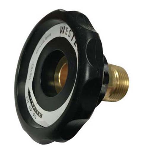 692P | Western Handtight Nut - CGA-580 - Argon - Helium - Nitrogen