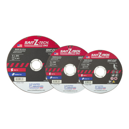 ユーライン 23324 | United Abrasives Z-Tech High Performance Cutting Wheel, 4